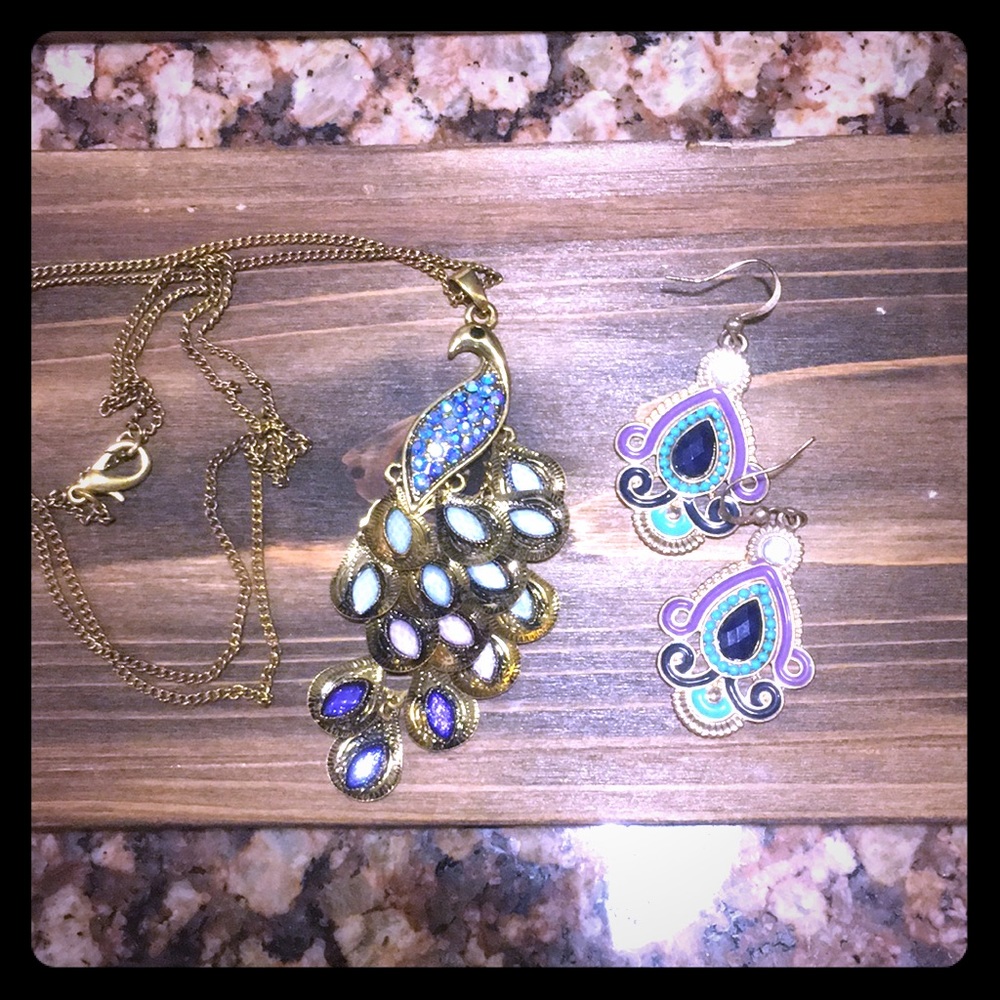 Peacock Jewelry Set
